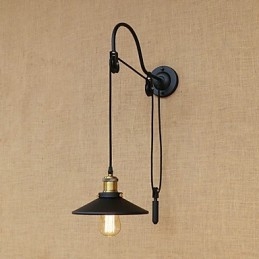 Cecha malowania w stylu retro w stylu wiejskim do regulowanego podnoszenia światła otoczenia kinkiety ścienne światło ścienne