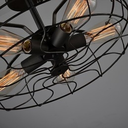 Amerykańska lampa przemysłowa w stylu country Lampa spersonalizowana Europejskie lampy sufitowe retro z wentylatorem