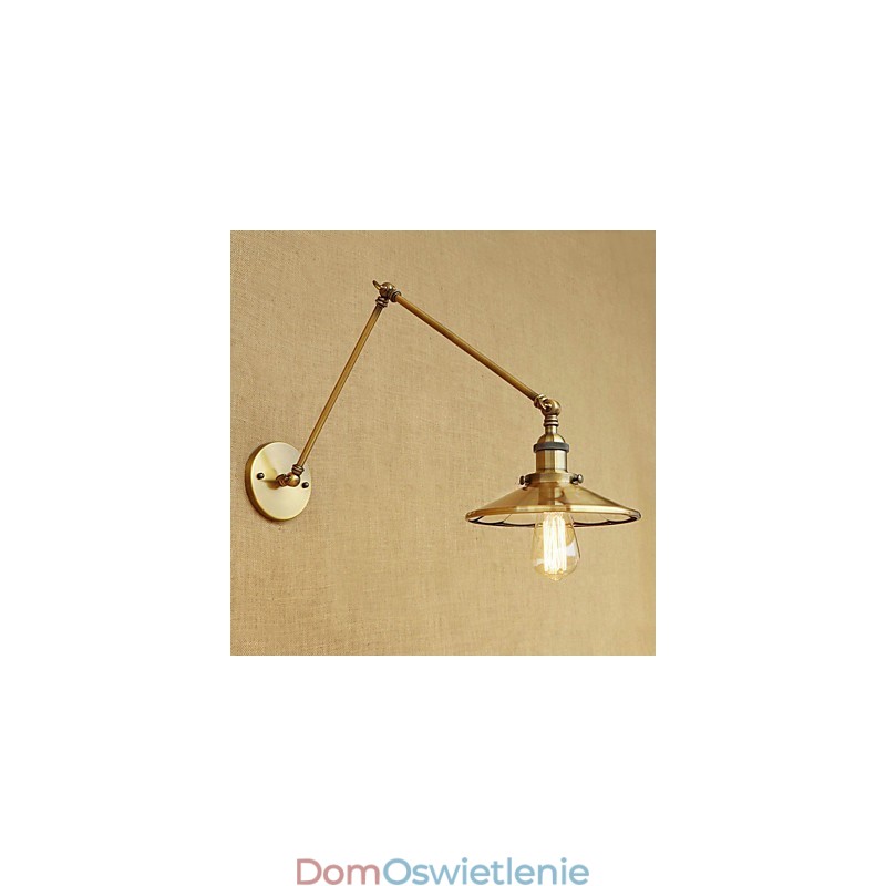 Rustykalny domek wiejski retro galwanizowany element do miniaturowego oświetlenia otoczenia z ramieniem obrotowym