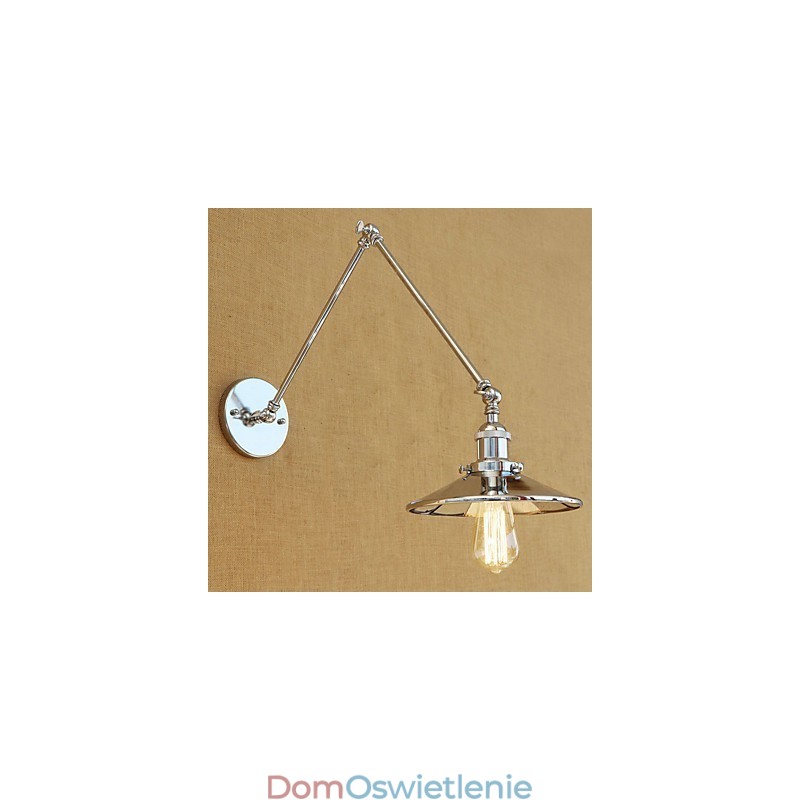 Rustykalny domek wiejski retro galwanizowany element do miniaturowego oświetlenia otoczenia z ramieniem obrotowym