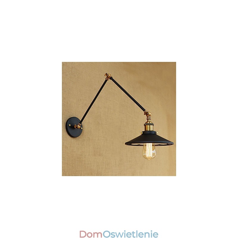 Rustykalny domek wiejski retro galwanizowany element do miniaturowego oświetlenia otoczenia z ramieniem obrotowym