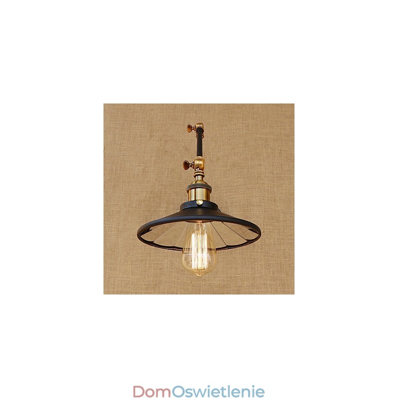 Rustykalny domek wiejski retro galwanizowany element do miniaturowego oświetlenia otoczenia z ramieniem obrotowym