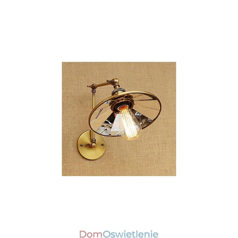 Rustykalny domek wiejski retro galwanizowany element do miniaturowego oświetlenia otoczenia z ramieniem obrotowym