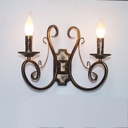 Nowa Retro Attic Amerykański Styl Retro Kinkiet Lampa Sypialniana Kinkiet Lampa Świeca