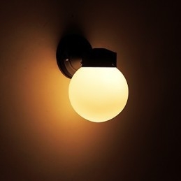Nowoczesne, współczesne wykończenie z czarnego tlenku dla kinkietów ściennych w stylu mini Ambient Light