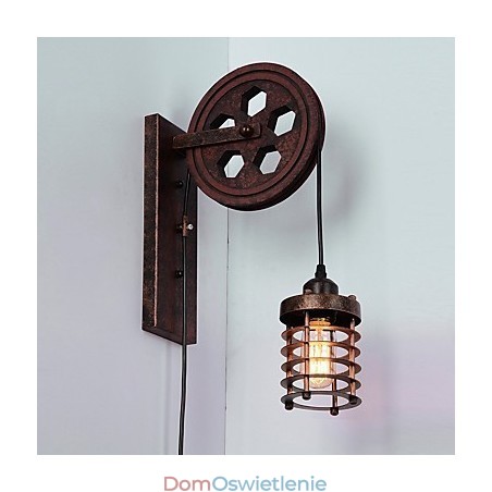 Kinkiet przemysłowy retro żelazny kreatywny osobowość podnośna lampa ścienna Kinkiet przemysłowy retro żelazny kreatywny osobowość podnośna lampa ścienna