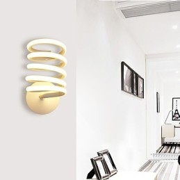 Aluminiowa lampa ścienna nowoczesna minimalistyczna sypialnia korytarz lampa lampka nocna kreatywna lampa