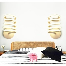 Aluminiowa lampa ścienna nowoczesna minimalistyczna sypialnia korytarz lampa lampka nocna kreatywna lampa