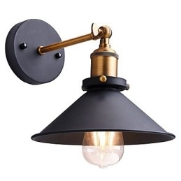 2 szt. Metalowe kinkiety ścienne Industrialne kinkiety Vintage Edison Simplicity Lampa do oświetlenia kawiarni, klubu i baru