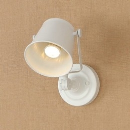 Malowana stalowa lampa ścienna Dumb Black American Coffee Decoration Retro lampa ścienna Lightsaber Lamp na ścianie