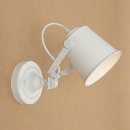 Malowana stalowa lampa ścienna Dumb Black American Coffee Decoration Retro lampa ścienna Lightsaber Lamp na ścianie