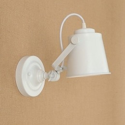 Malowana stalowa lampa ścienna Dumb Black American Coffee Decoration Retro lampa ścienna Lightsaber Lamp na ścianie
