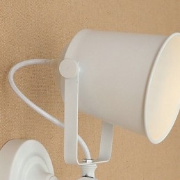 Malowana stalowa lampa ścienna Dumb Black American Coffee Decoration Retro lampa ścienna Lightsaber Lamp na ścianie