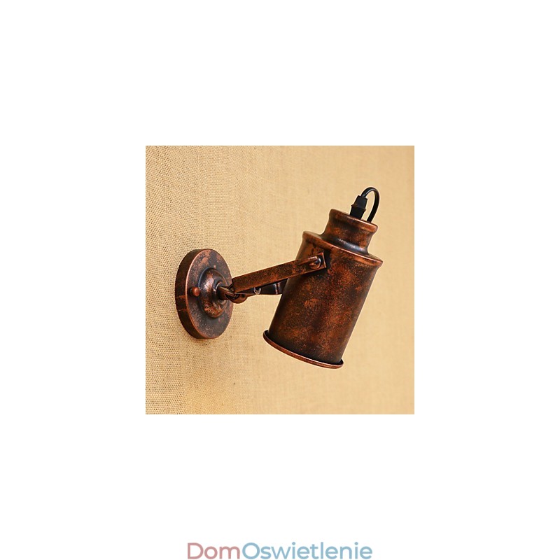 Malowana stalowa lampa ścienna Dumb Black American Coffee Decoration Retro lampa ścienna Lightsaber Lamp na ścianie