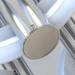 Żyrandol Nowoczesny Srebrny 3 Światła