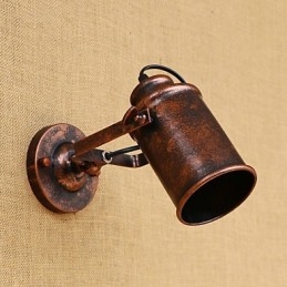 Malowana stalowa lampa ścienna Dumb Black American Coffee Decoration Retro lampa ścienna Lightsaber Lamp na ścianie