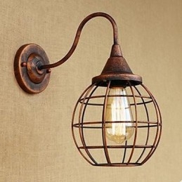 Iron Art RETRO Rust Color Study lSalon Lampa ścienna amerykańska przy łóżku