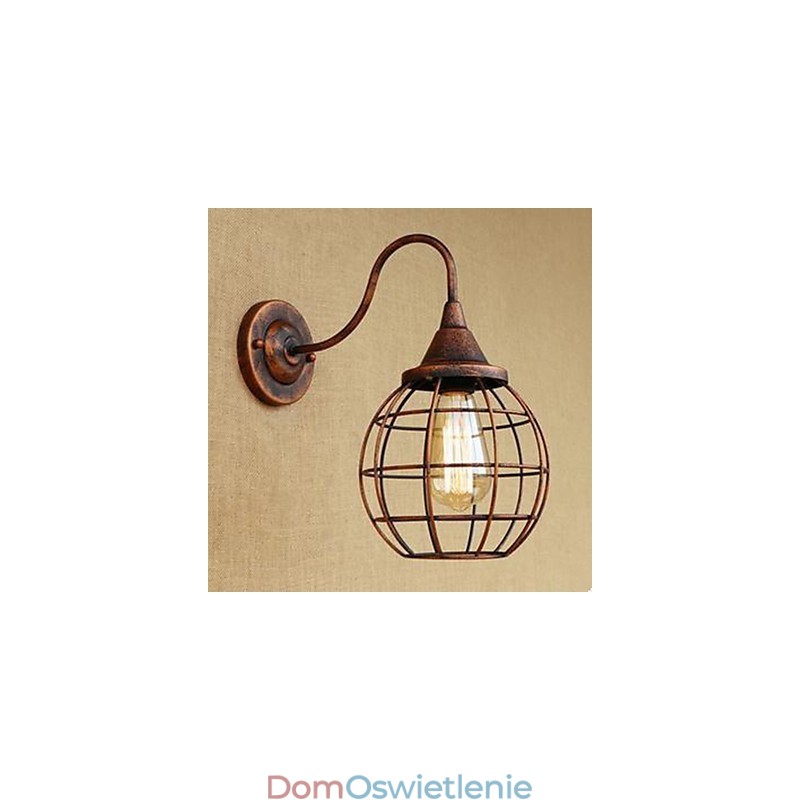 Iron Art RETRO Rust Color Study lSalon Lampa ścienna amerykańska przy łóżku