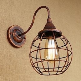 Iron Art RETRO Rust Color Study lSalon Lampa ścienna amerykańska przy łóżku