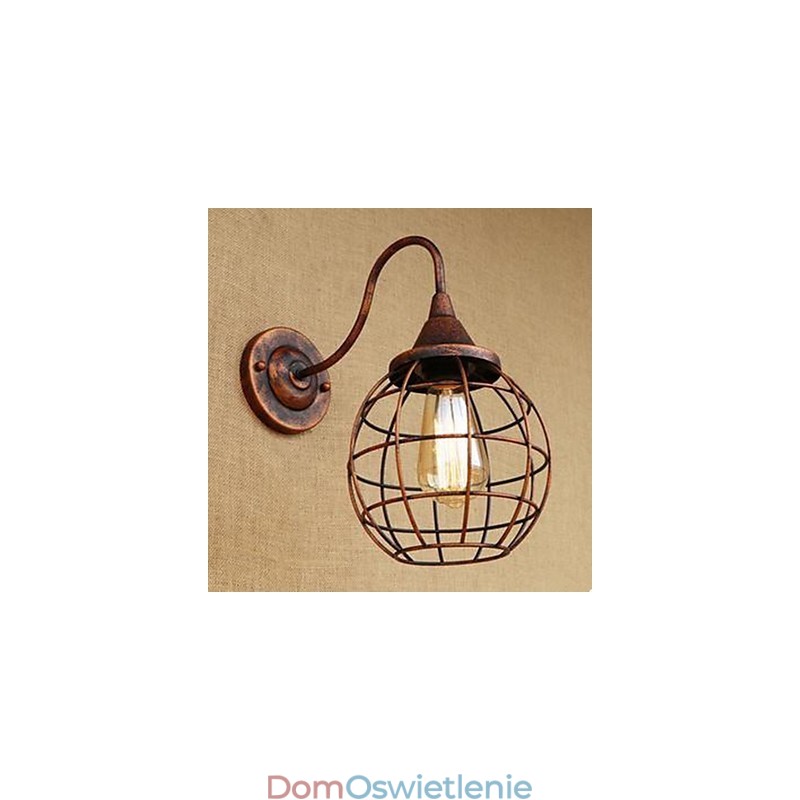 Iron Art RETRO Rust Color Study lSalon Lampa ścienna amerykańska przy łóżku