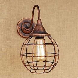 Iron Art RETRO Rust Color Study lSalon Lampa ścienna amerykańska przy łóżku