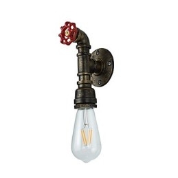 Kinkiet Kinkiety Ścienne Żelazo Ścienne Lampy Głupi Czarny Miecz Świetlny Lampa Na Ścianie