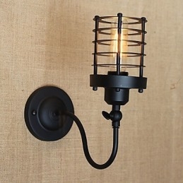Styl Vintage Country Painting Feature dla Mini Style Ambient Light Wall Sconces Wall Light