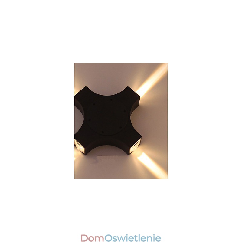 Zintegrowana prosta nowość w stylu wiejskim do ochrony oczu, kinkiety ścienne z oświetleniem otoczenia, Cross Star, wodoodporna lampa ścienna na zewnątrz i na podwórko