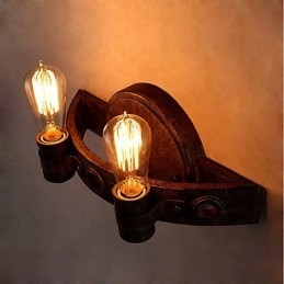 Loft Style Vintage Industrial Kreatywna osobowość Metalowa lampa ścienna do kawiarni Bar Foyer Udekoruj oświetlenie ścienne
