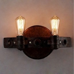 Loft Style Vintage Industrial Kreatywna osobowość Metalowa lampa ścienna do kawiarni Bar Foyer Udekoruj oświetlenie ścienne