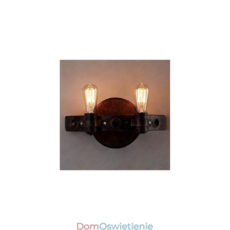 Loft Style Vintage Industrial Kreatywna osobowość Metalowa lampa ścienna do kawiarni Bar Foyer Udekoruj oświetlenie ścienne
