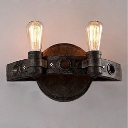 Loft Style Vintage Industrial Kreatywna osobowość Metalowa lampa ścienna do kawiarni Bar Foyer Udekoruj oświetlenie ścienne