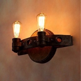 Loft Style Vintage Industrial Kreatywna osobowość Metalowa lampa ścienna do kawiarni Bar Foyer Udekoruj oświetlenie ścienne