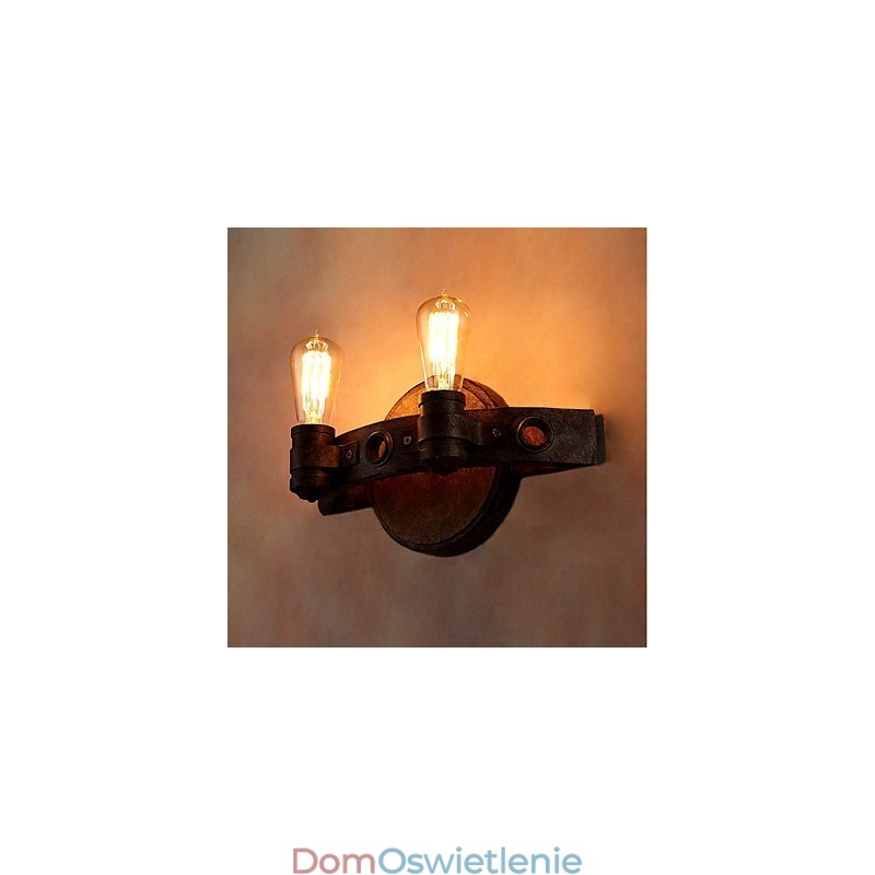 Loft Style Vintage Industrial Kreatywna osobowość Metalowa lampa ścienna do kawiarni Bar Foyer Udekoruj oświetlenie ścienne