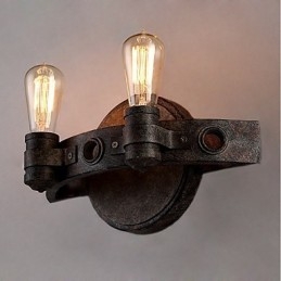 Loft Style Vintage Industrial Kreatywna osobowość Metalowa lampa ścienna do kawiarni Bar Foyer Udekoruj oświetlenie ścienne