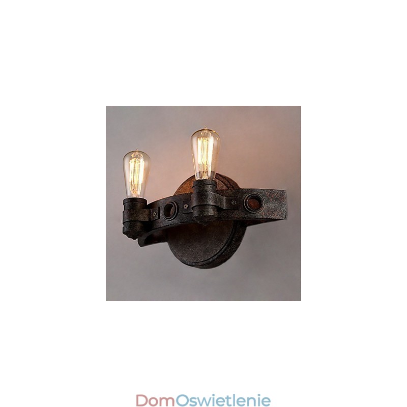 Loft Style Vintage Industrial Kreatywna osobowość Metalowa lampa ścienna do kawiarni Bar Foyer Udekoruj oświetlenie ścienne