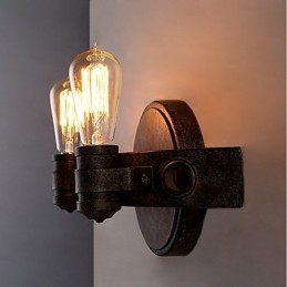 Loft Style Vintage Industrial Kreatywna osobowość Metalowa lampa ścienna do kawiarni Bar Foyer Udekoruj oświetlenie ścienne