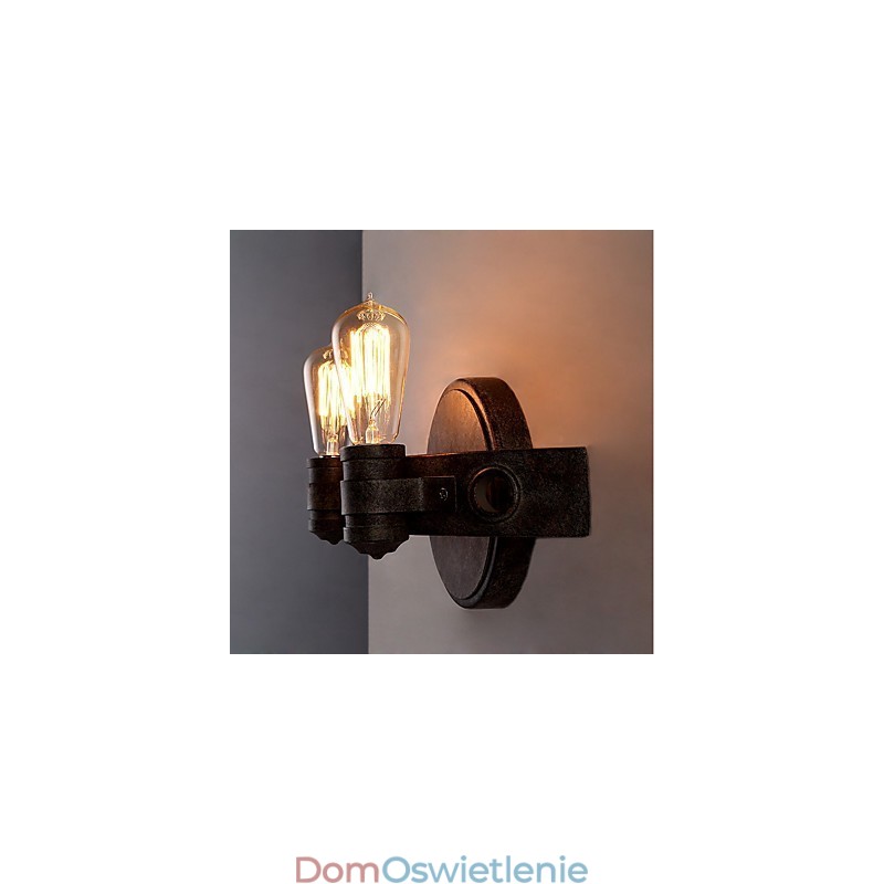 Loft Style Vintage Industrial Kreatywna osobowość Metalowa lampa ścienna do kawiarni Bar Foyer Udekoruj oświetlenie ścienne