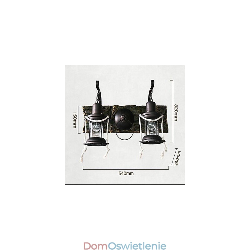 Vintage Others Feature Downlight Kinkiety ścienne Lampa ścienna