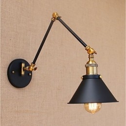 Styl vintage, galwanizowany, do miniaturowych lamp z ruchomym ramieniem, do ochrony oczu i oświetlenia downlight z ruchomym ramieniem
