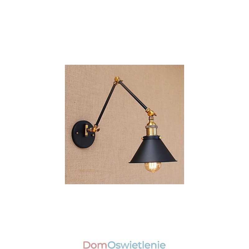Styl vintage, galwanizowany, do miniaturowych lamp z ruchomym ramieniem, do ochrony oczu i oświetlenia downlight z ruchomym ramieniem