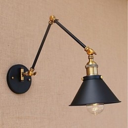 Styl vintage, galwanizowany, do miniaturowych lamp z ruchomym ramieniem, do ochrony oczu i oświetlenia downlight z ruchomym ramieniem