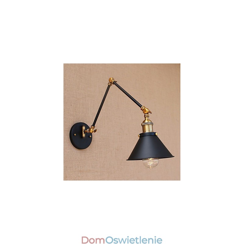 Styl vintage, galwanizowany, do miniaturowych lamp z ruchomym ramieniem, do ochrony oczu i oświetlenia downlight z ruchomym ramieniem