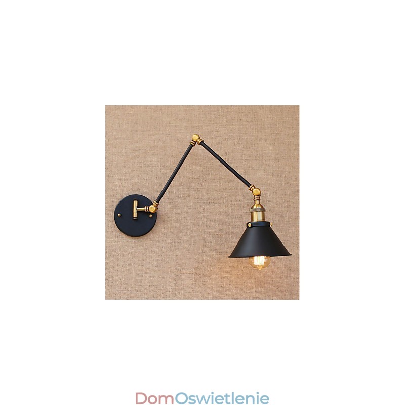 Styl vintage, galwanizowany, do miniaturowych lamp z ruchomym ramieniem, do ochrony oczu i oświetlenia downlight z ruchomym ramieniem