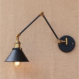 Styl vintage, galwanizowany, do miniaturowych lamp z ruchomym ramieniem, do ochrony oczu i oświetlenia downlight z ruchomym ramieniem