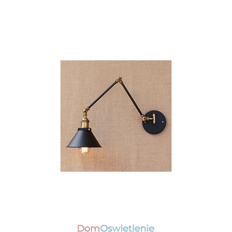 Styl vintage, galwanizowany, do miniaturowych lamp z ruchomym ramieniem, do ochrony oczu i oświetlenia downlight z ruchomym ramieniem