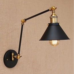 Styl vintage, galwanizowany, do miniaturowych lamp z ruchomym ramieniem, do ochrony oczu i oświetlenia downlight z ruchomym ramieniem