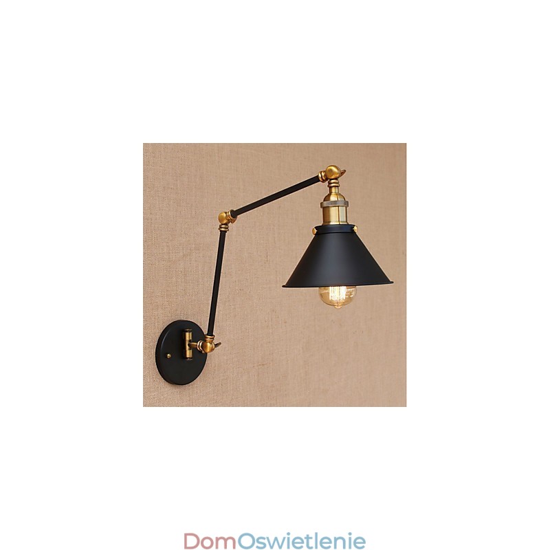 Styl vintage, galwanizowany, do miniaturowych lamp z ruchomym ramieniem, do ochrony oczu i oświetlenia downlight z ruchomym ramieniem