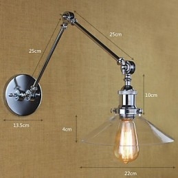 Styl Vintage Country Retro Galwanizacja Cecha dla Mini Stylu Huśtawki Ramię Huśtawki Oświetlenie Ambiente