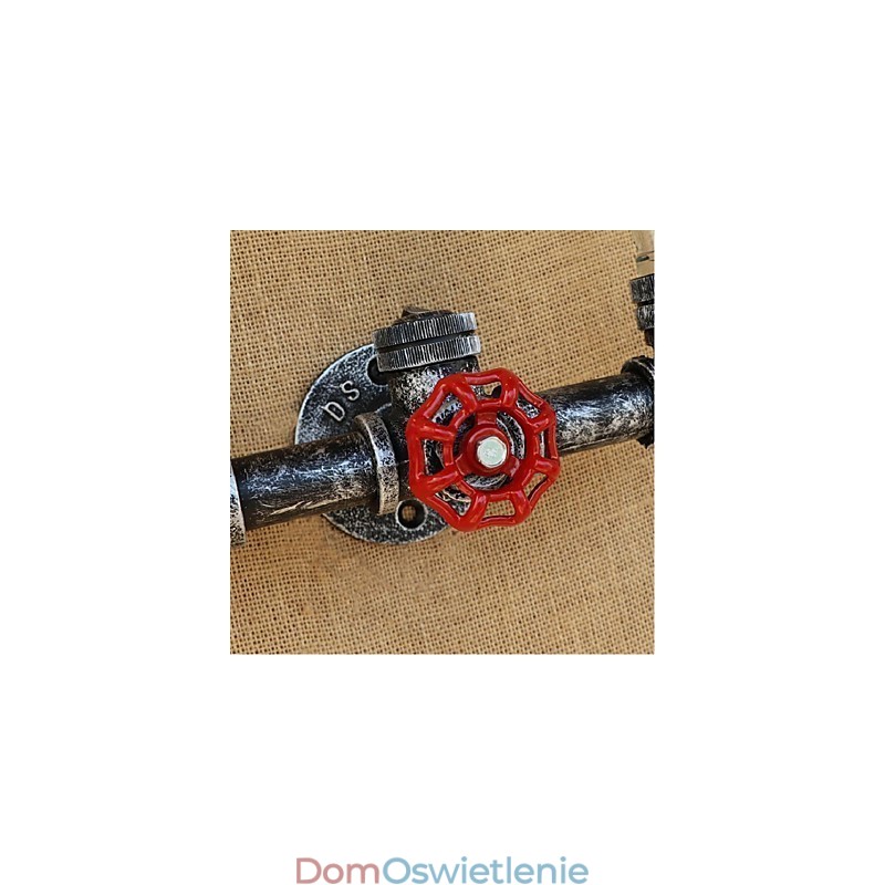 Lampa ścienna w kształcie butelki na wodę, szara